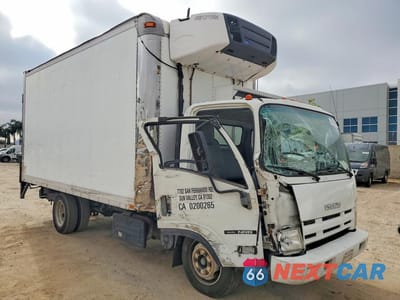 Czwarte zdjęcie samochodu z boku: 2013 ISUZU NRR REFRIGERATED BOX TRUCK VIN:JALE5W166D7300165 - miniatura