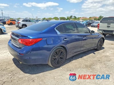 Trzecie zdjęcie samochodu z tyłu: 2017 INFINITI Q50 VIN:JN1FV7APXHM850497 - miniatura