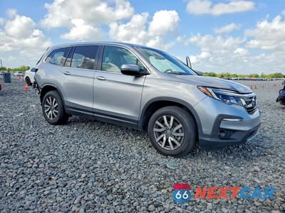 Czwarte zdjęcie samochodu z boku: 2022 HONDA PILOT EXL VIN:5FNYF5H50NB002645 - miniatura