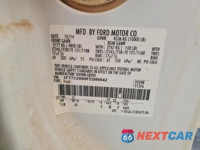 Zdjęcie 12 z 12 samochodu: 2015 FORD F250 SUPER DUTY VIN:1FT7X2B69FEB86642 - miniatura