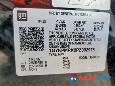 Zdjęcie 14 z 14 samochodu: 2023 CADILLAC LYRIQ LUXURY VIN:1GYKPMRK9PZ002975 - miniatura