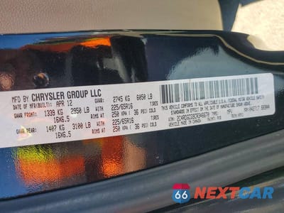 Zdjęcie 13 z 13 samochodu: 2012 DODGE GRAND CARAVAN SXT VIN:2C4RDGCG9CR346670 - miniatura