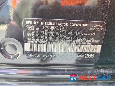 Zdjęcie 13 z 13 samochodu: 2018 MITSUBISHI OUTLANDER SE VIN:JA4AD3A33JJ000597 - miniatura