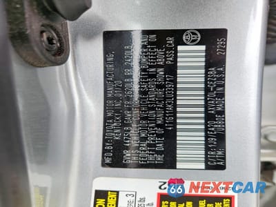 Zdjęcie 12 z 12 samochodu: 2020 TOYOTA CAMRY SE VIN:4T1G11AK3LU339717 - miniatura