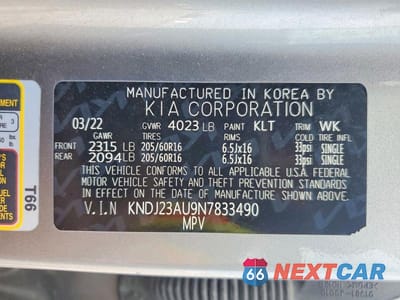 Zdjęcie 12 z 12 samochodu: 2022 KIA SOUL LX VIN:KNDJ23AU9N7833490 - miniatura