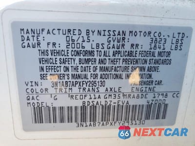Zdjęcie 12 z 12 samochodu: 2015 NISSAN SENTRA SV VIN:3N1AB7APXFY295130 - miniatura
