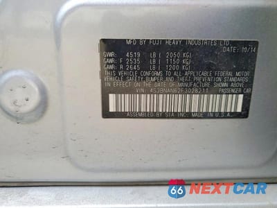 Zdjęcie 12 z 12 samochodu: 2015 SUBARU LEGACY 2.5I LIMITED VIN:4S3BNAN62F3028211 - miniatura