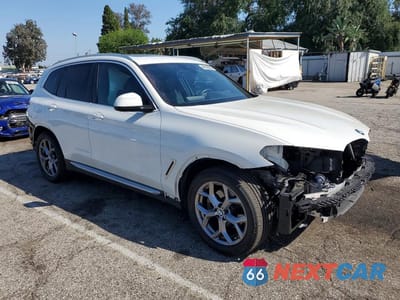 Czwarte zdjęcie samochodu z boku: 2023 BMW X3 SDRIVE30I VIN:5UX43DP07P9T10690 - miniatura