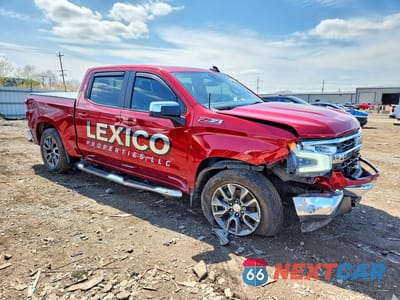 Czwarte zdjęcie samochodu z boku: 2022 CHEVROLET SILVERADO K1500 LT VIN:1GCUDDED2NZ502844 - miniatura