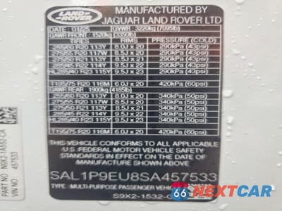 Zdjęcie 14 z 14 samochodu: 2025 LAND ROVER RANGE ROVER SPORT SE VIN:SAL1P9EU8SA457533 - miniatura