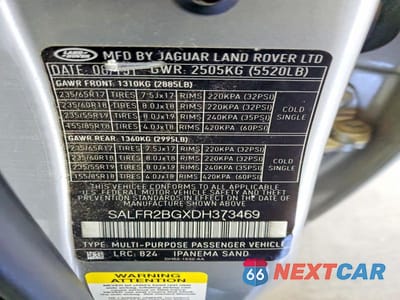 Zdjęcie 12 z 12 samochodu: 2013 LAND ROVER LR2 HSE VIN:SALFR2BGXDH373469 - miniatura