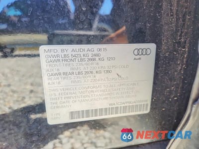 Zdjęcie 13 z 13 samochodu: 2016 AUDI Q5 PREMIUM VIN:WA1C2AFP8GA039998 - miniatura