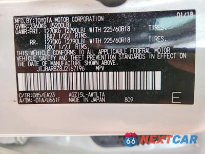 Zdjęcie 14 z 14 samochodu: 2018 LEXUS NX 300 BASE VIN:JTJBARBZ8J2167196 - miniatura