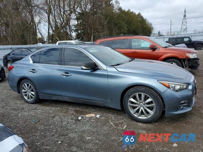 Czwarte zdjęcie samochodu z boku: 2014 INFINITI Q50 BASE VIN:JN1BV7AR8EM682953 - miniatura