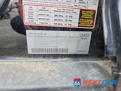Zdjęcie 12 z 12 samochodu: 2012 AUDI A3 PREMIUM VIN:WAUBJAFM3CA030465 - miniatura