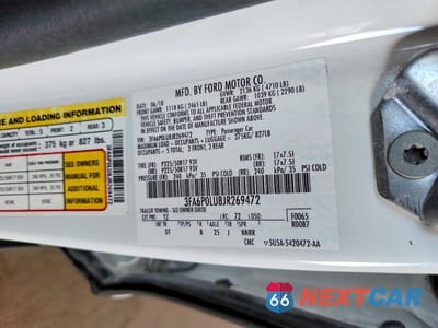 Zdjęcie 12 z 12 samochodu: 2018 FORD FUSION SE HYBRID VIN:3FA6P0LU8JR269472 - miniatura