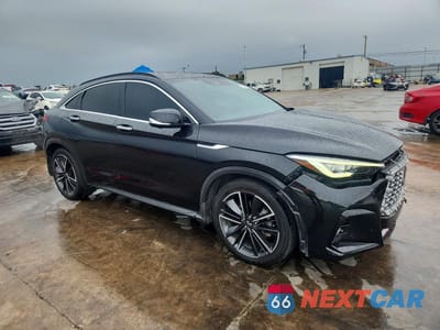 Czwarte zdjęcie samochodu z boku: 2022 INFINITI QX55 ESSENTIAL VIN:3PCAJ5K39NF100581 - miniatura