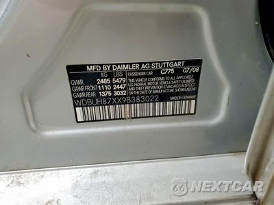 Zdjęcie 12 z 12 samochodu: 2009 MERCEDES-BENZ E 350 4MATIC VIN:WDBUH87XX9B383022 - miniatura