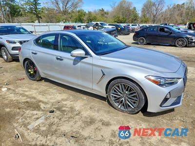 Czwarte zdjęcie samochodu z boku: 2019 GENESIS G70 3.3T ADVANCED VIN:KMTG74LE6KU023563 - miniatura
