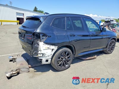 Trzecie zdjęcie samochodu z tyłu: 2022 BMW X3 SDRIVE30I VIN:5UX43DP00N9K29639 - miniatura