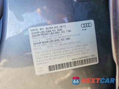 Zdjęcie 13 z 13 samochodu: 2014 AUDI Q5 PREMIUM PLUS VIN:WA1LFAFP4EA011956 - miniatura
