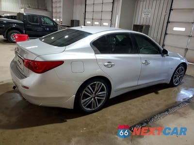 Trzecie zdjęcie samochodu z tyłu: 2015 INFINITI Q50 PREMIUM VIN:JN1BV7AR5FM402911 - miniatura