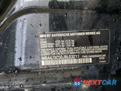 Zdjęcie 12 z 12 samochodu: 2018 BMW 430XI GRAN COUPE VIN:WBA4J3C50JBL03211 - miniatura