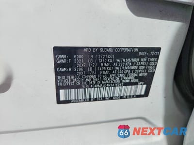 Zdjęcie 12 z 12 samochodu: 2022 SUBARU ASCENT ONYX EDITION VIN:4S4WMAJD4N3416043 - miniatura