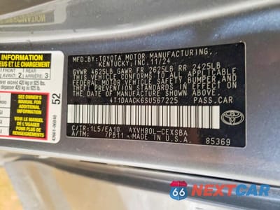 Zdjęcie 12 z 12 samochodu: 2025 TOYOTA CAMRY SE VIN:4T1DAACK6SU567225 - miniatura