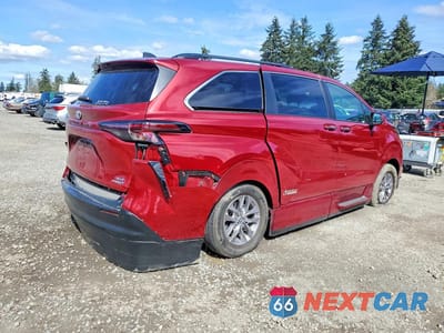 Trzecie zdjęcie samochodu z tyłu: 2023 TOYOTA SIENNA XLE 7-PASSENGER VIN:5TDJSKFC1PS092822 - miniatura