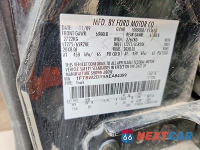 Zdjęcie 12 z 12 samochodu: 2010 FORD F250 SUPER DUTY VIN:1FTSW2BR9AEA84399 - miniatura