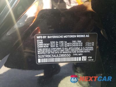 Zdjęcie 13 z 13 samochodu: 2018 BMW X3 XDRIVE30I VIN:5UXTR9C54JLD89550 - miniatura