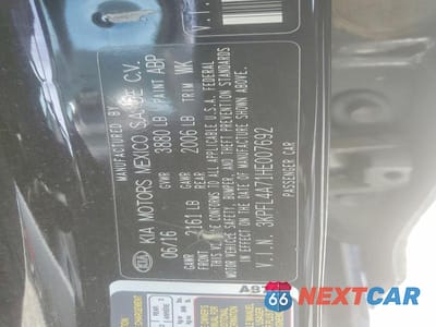 Zdjęcie 12 z 12 samochodu: 2017 KIA FORTE LX VIN:3KPFL4A71HE007692 - miniatura
