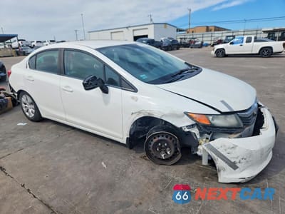 Czwarte zdjęcie samochodu z boku: 2012 HONDA CIVIC LX VIN:2HGFB2F56CH581363 - miniatura