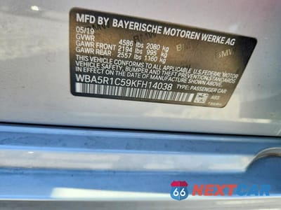 Zdjęcie 12 z 12 samochodu: 2019 BMW 330I VIN:WBA5R1C59KFH14038 - miniatura