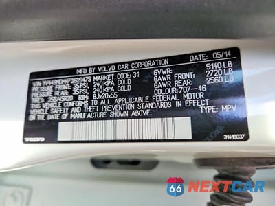 Zdjęcie 13 z 13 samochodu: 2015 VOLVO XC60 T6 PLATINUM VIN:YV449MDM4F2629475 - miniatura