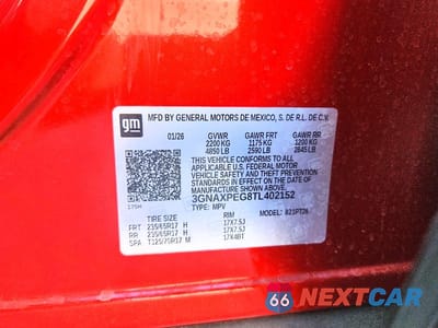 Zdjęcie 12 z 12 samochodu: 2026 CHEVROLET EQUINOX LT VIN:3GNAXPEG8TL402152 - miniatura