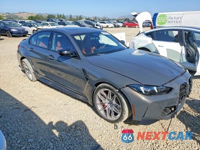 Czwarte zdjęcie samochodu z boku: 2026 BMW M3 COMPETITION VIN:WBS33HJ06TFW00811 - miniatura