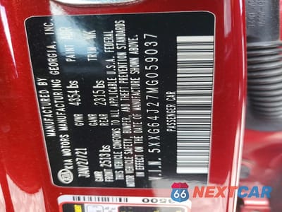 Zdjęcie 12 z 12 samochodu: 2021 KIA K5 GT LINE VIN:5XXG64J27MG059037 - miniatura