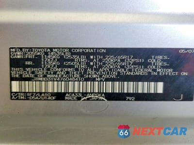 Zdjęcie 13 z 13 samochodu: 2007 TOYOTA RAV4 LIMITED VIN:JTMBD31V476048410 - miniatura