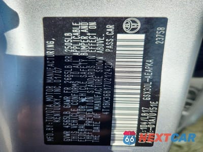 Zdjęcie 12 z 12 samochodu: 2007 TOYOTA AVALON LIMITED VIN:4T1BK36B17U212420 - miniatura