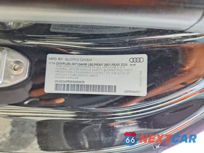 Zdjęcie 13 z 13 samochodu: 2015 AUDI RS5 VIN:WUAC6AFR2FA900976 - miniatura