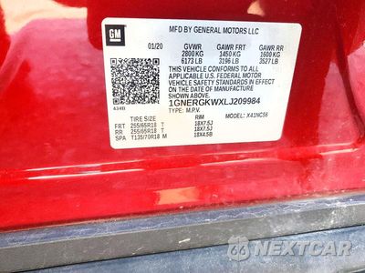 Zdjęcie 13 z 13 samochodu: 2020 CHEVROLET TRAVERSE LT VIN:1GNERGKWXLJ209984 - miniatura