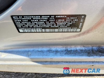 Zdjęcie 12 z 12 samochodu: 2018 VOLKSWAGEN PASSAT VIN:1VWBA7A34JC018084 - miniatura