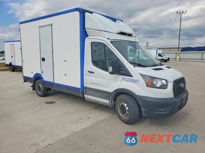 Czwarte zdjęcie samochodu z boku: 2022 FORD TRANSIT DELIVERY TRUCK VIN:1FDBW5Z88NKA01661 - miniatura