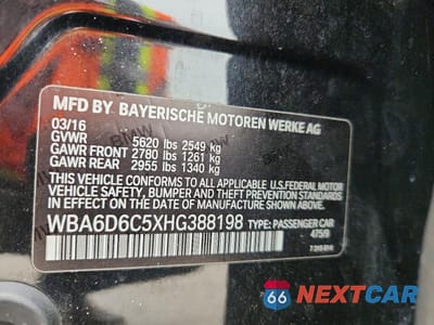 Zdjęcie 12 z 12 samochodu: 2017 BMW 650 XI GRAN COUPE VIN:WBA6D6C5XHG388198 - miniatura