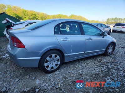 Trzecie zdjęcie samochodu z tyłu: 2007 HONDA CIVIC LX VIN:1HGFA16597L037123 - miniatura