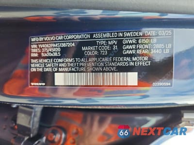 Zdjęcie 13 z 13 samochodu: 2025 VOLVO XC90 CORE VIN:YV4062PA4S1387204 - miniatura