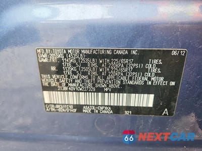 Zdjęcie 13 z 13 samochodu: 2012 TOYOTA RAV4 BASE VIN:2T3BF4DV1CW227329 - miniatura