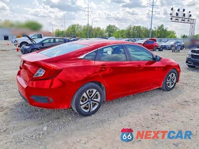 Trzecie zdjęcie samochodu z tyłu: 2018 HONDA CIVIC LX VIN:2HGFC2F54JH529367 - miniatura